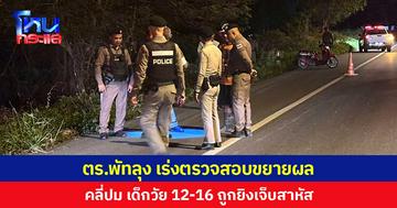 ตร.พัทลุงเร่งตรวจสอบขยายผลคลี่ปม เด็กวัย 12-16 ถูกยิงเจ็บสาหัส